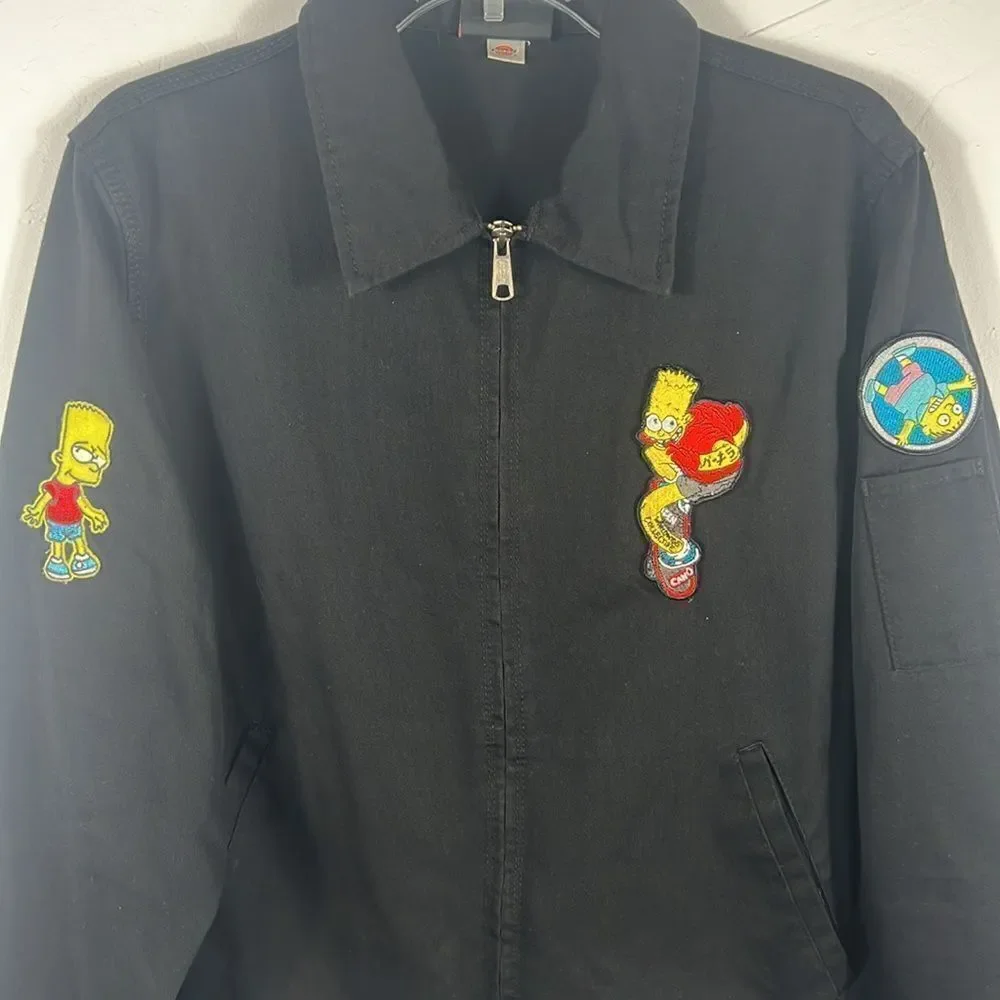 🔥🔥 True Vintage SIMPSON’s BART SIMPSON x  DICKIES Jacket - Sz M - VERY RARE!!!